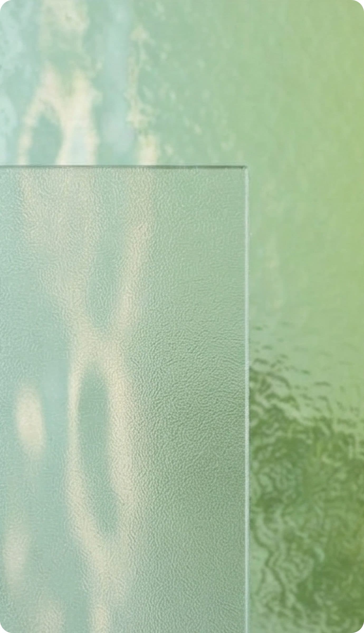 Abstract green glass texture